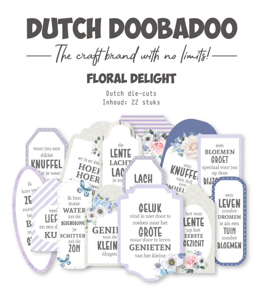 Dutch Doobadoo Dream Plan Do Floral Delight Dutch Die-Cuts (22pcs) (474.007.033) (OUTLET)