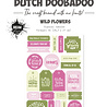 Dutch Doobadoo Dream Plan Do Wild Flower A4 Die Cut Sheet - Texts (474.007.028) (OUTLET)