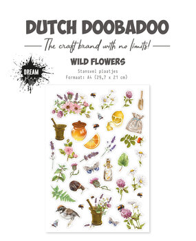 Dutch Doobadoo Dream Plan Do Wild Flower A4 Die Cut Sheet - Icons (474.007.027) (OUTLET)