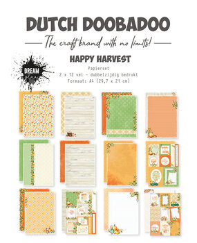 Dutch Doobadoo Dream Plan Do Happy Harvest A4 Paper Pack (473.005.066) (OUTLET) Dutch Doobadoo Dream Plan Do Happy Harvest A4 Paper Pack (473.005.066) (OUTLET)