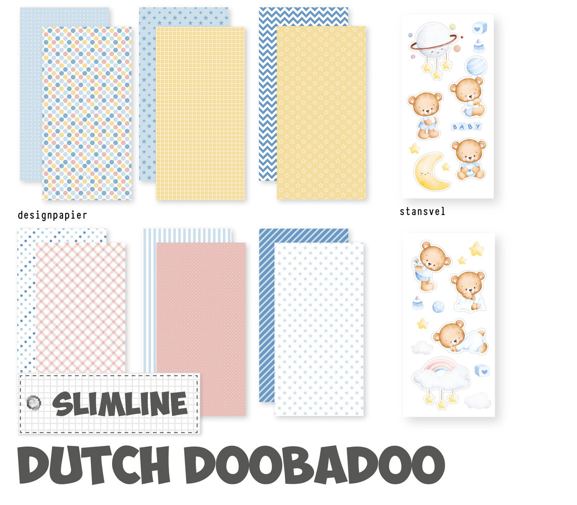 Dutch Doobadoo Crafty Kit Slimline Baby Boy (473.005.056) (OUTLET)