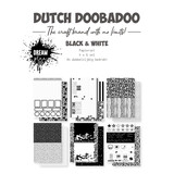 Dutch Doobadoo Paper Set A4 Black & White Dream Plan Do (4x6pcs) (473.005.042) (OUTLET)