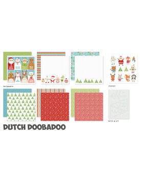Dutch Doobadoo Crafty Kit 20x20 cm Winter Party (473.005.035) (OUTLET)