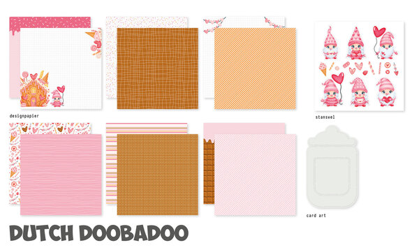 Dutch Doobadoo Crafty Kit 20x20 cm Huisje van Snoep (473.005.033) (OUTLET)