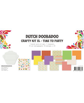 Dutch Doobadoo Crafty Kit XL Time to Party (473.005.005) (OUTLET) Dutch Doobadoo Crafty Kit XL Time to Party (473.005.005) (OUTLET)