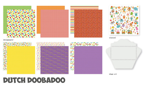 Dutch Doobadoo Crafty Kit XL Time to Party (473.005.005) (OUTLET) Dutch Doobadoo Crafty Kit XL Time to Party (473.005.005) (OUTLET)