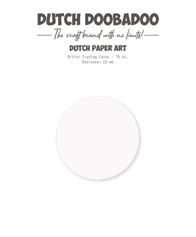 Dutch Doobadoo Dutch Paper Art A5 Artist Trading Coins Paper Ø63mm (18pcs) (472.948.902) (OUTLET)