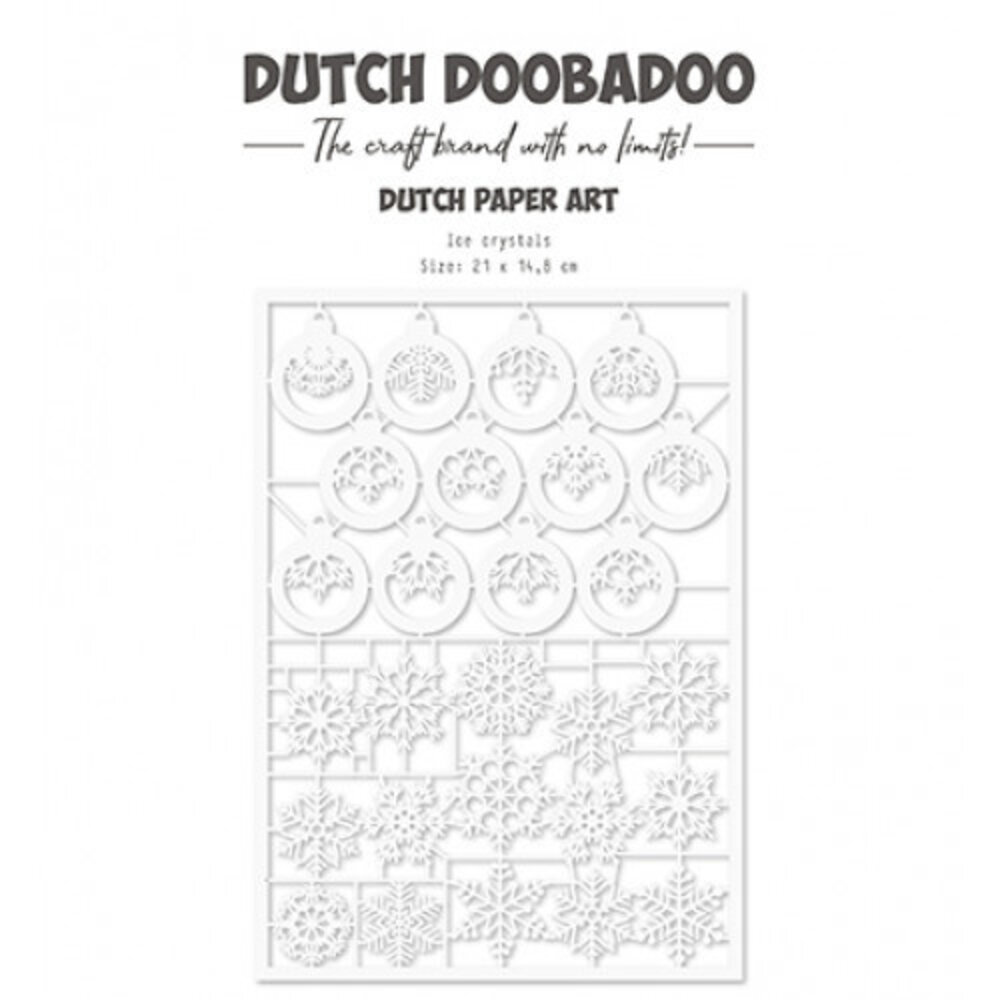 Dutch Doobadoo Dutch Paper Art A5 Ice Crystals (472.948.054) (OUTLET)