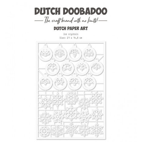 Dutch Doobadoo Dutch Paper Art A5 Ice Crystals (472.948.054) (OUTLET)