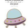 Dutch Doobadoo Outer Space Card Art A5 Ufo (470.784.377) (OUTLET)