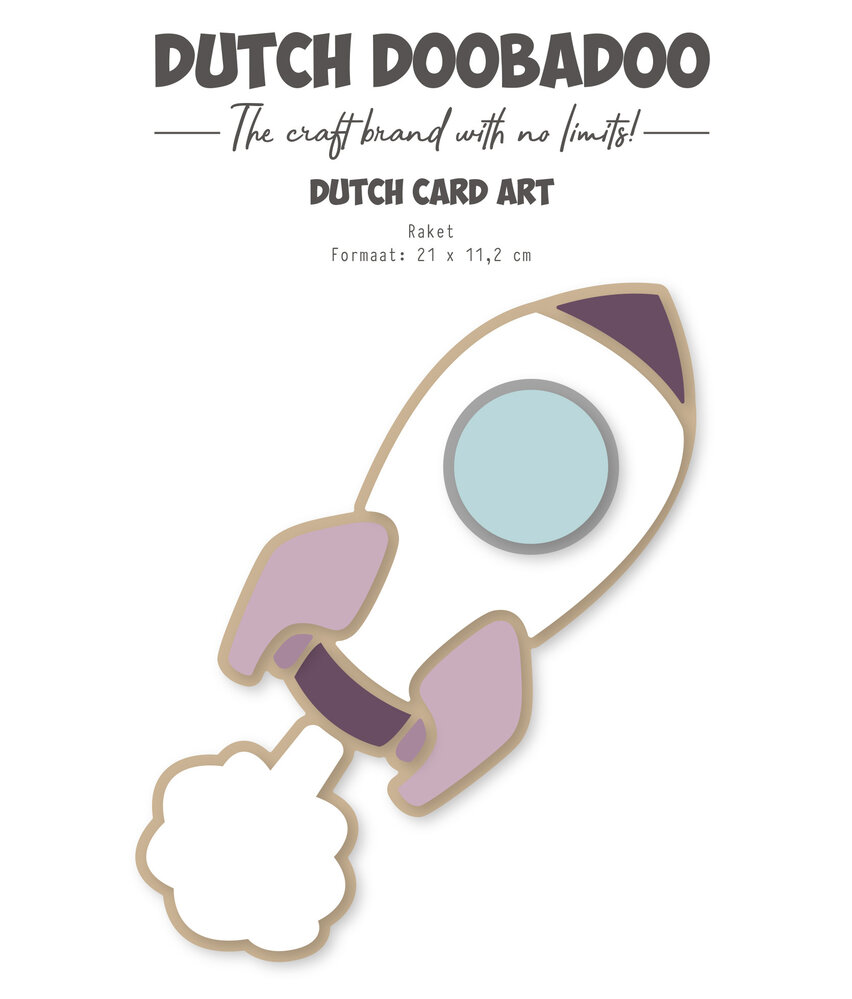 Dutch Doobadoo Outer Space Card Art A5 Raket (470.784.376) (OUTLET)