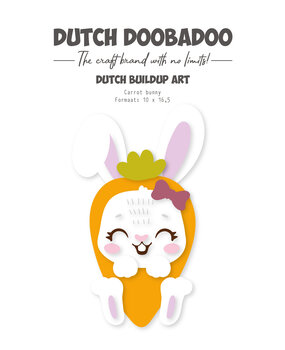 Dutch Doobadoo Happy Easter Build Up Art A5 Carrot Bunny (470.784.366) (OUTLET)