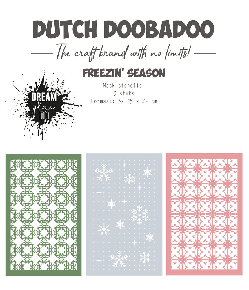 Dutch Doobadoo Dream Plan Do Freezin' Season Mask Stencils (3pcs) (470.784.364) (OUTLET)