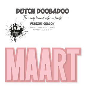 Dutch Doobadoo Dream Plan Do Freezin' Season Dutch Planner Stencil A5 Maart (470.784.363) (OUTLET)