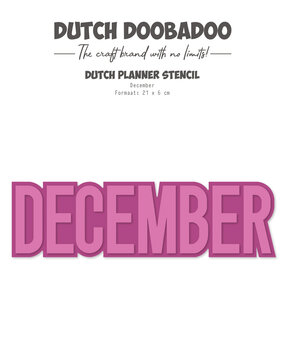 Dutch Doobadoo Dutch Planner Stencil A5 December (470.784.348) (OUTLET)