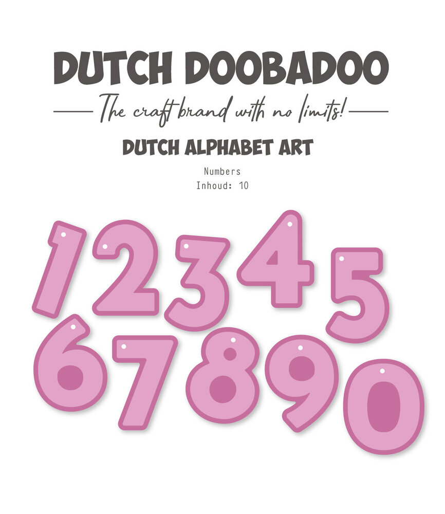 Dutch Doobadoo Dutch Alphabet Art A6 Numbers (470.784.347) (OUTLET)