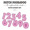 Dutch Doobadoo Dutch Alphabet Art A6 Numbers (470.784.347) (OUTLET)