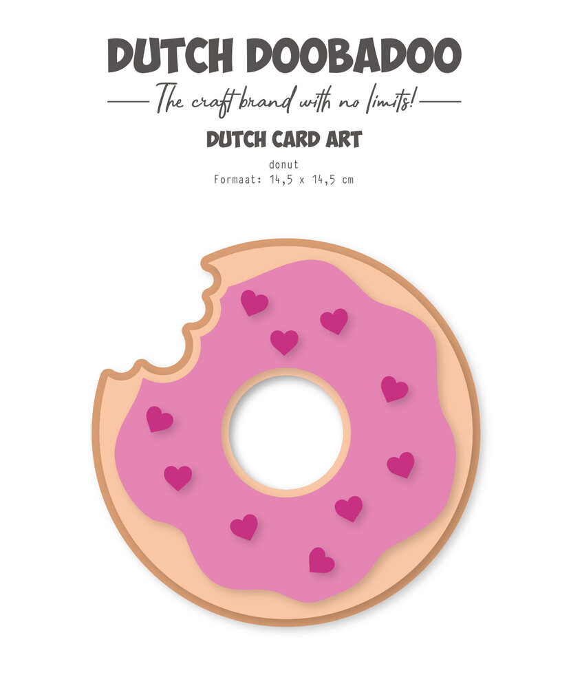 Dutch Doobadoo Life is Sweet Dutch Card Art A5 Donut (470.784.315) (OUTLET)