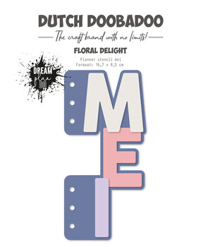 Dutch Doobadoo Dream Plan Do Floral Delight Planner Stencil Mei (470.784.308) (OUTLET)