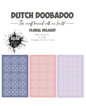 Dutch Doobadoo Dream Plan Do Floral Delight Mask Stencils (3pcs) (470.784.307) (OUTLET)