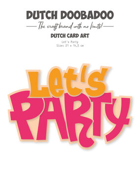 Dutch Doobadoo Dutch Card Art A5 Let's Party (470.784.266) (OUTLET)