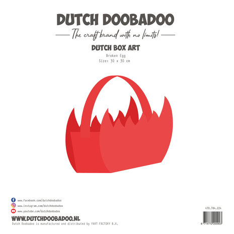 Dutch Doobadoo Dutch Card Art 30x30cm Broken Egg (470.784.224) (OUTLET)