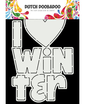 Dutch Doobadoo Dutch Card Art A5 I Love Winter (470.784.177) (OUTLET)