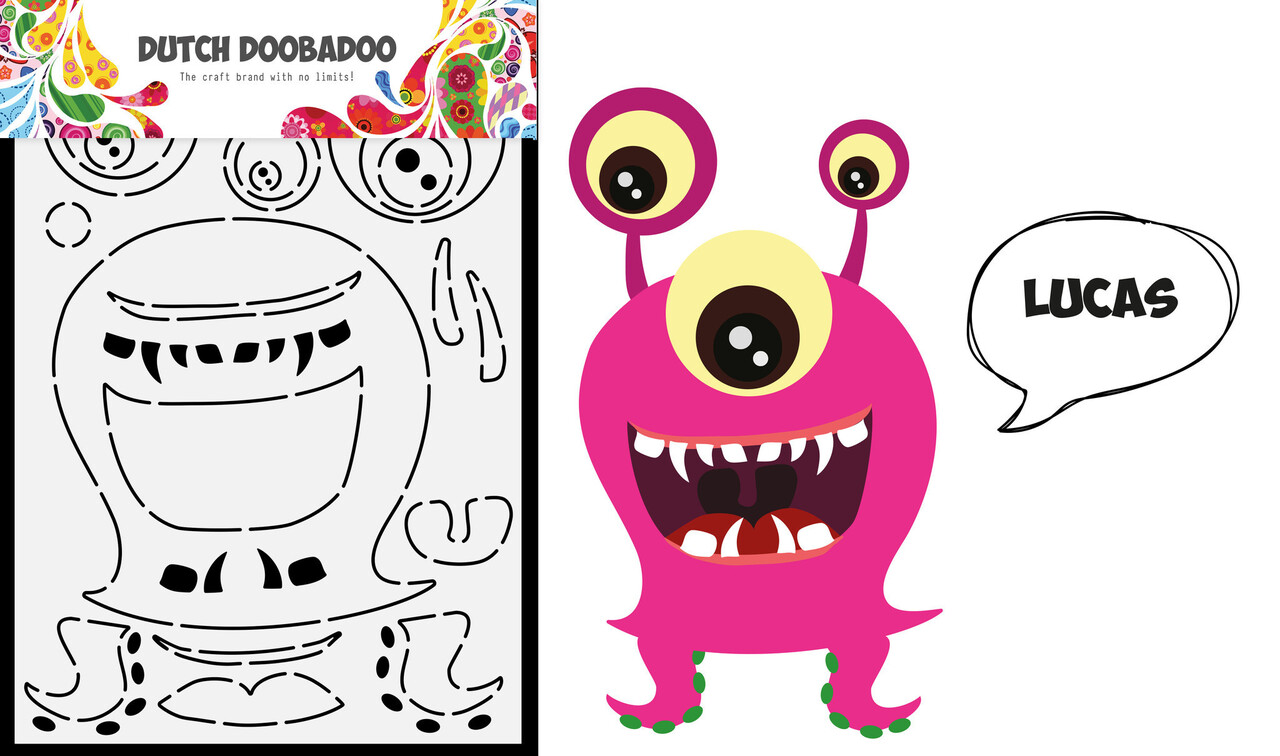 Dutch Doobadoo Dutch Card Art Build Up A5 Monster Lucas (470.784.151) (OUTLET)