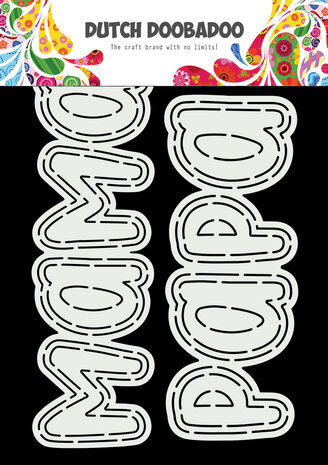 Dutch Doobadoo Dutch Card Art A5 Mama and Papa (470.784.130) (OUTLET)