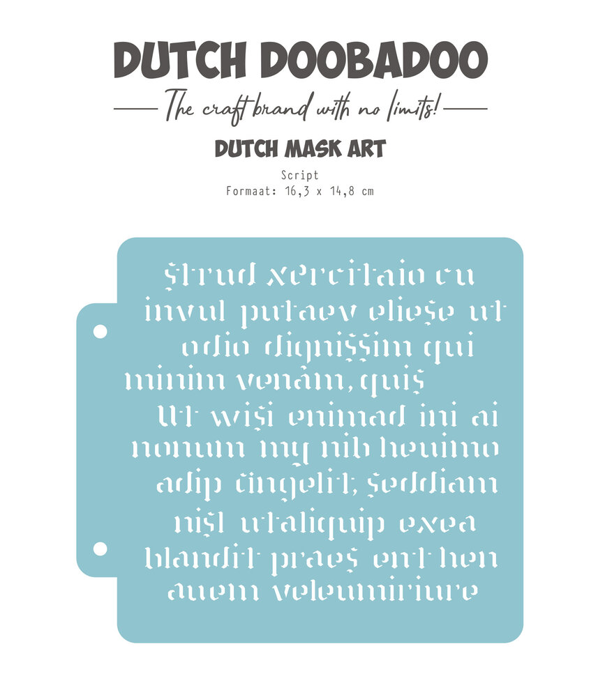 Dutch Doobadoo Outer Space Mask Art A5 Script (470.715.152) (OUTLET)
