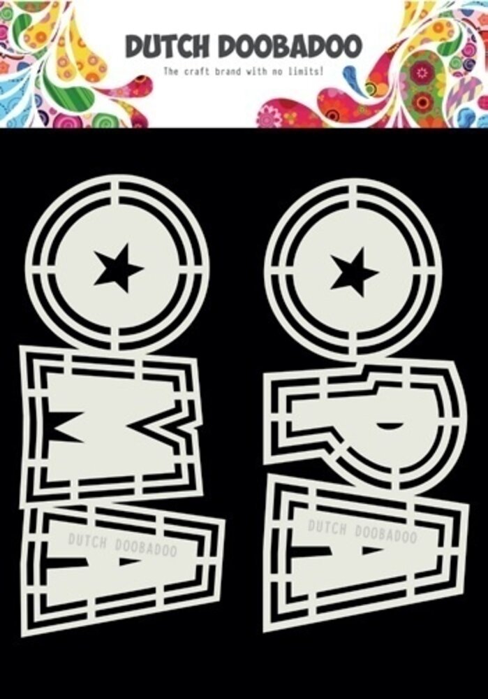 Dutch Doobadoo Dutch Shape Art A5 Opa en Oma (2pcs) (470.713.807) (OUTLET)