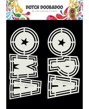 Dutch Doobadoo Dutch Shape Art A5 Opa en Oma (2pcs) (470.713.807) (OUTLET)