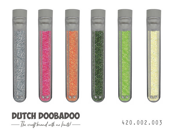 Dutch Doobadoo Glitter Set Wild Flower (6pcs) (420.002.003) (OUTLET)