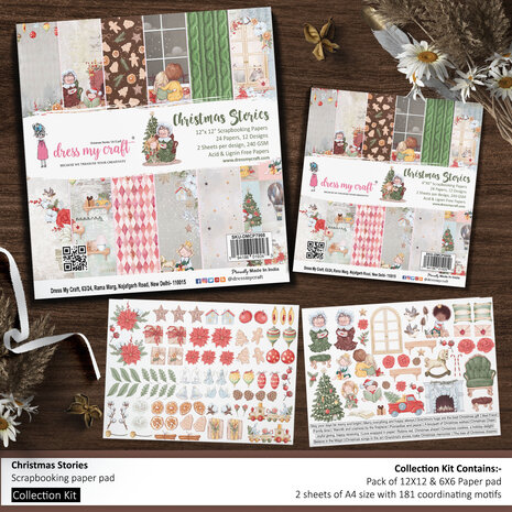 Dress My Craft Christmas Stories Collection Kit (DMCP8031) (OUTLET) Dress My Craft Christmas Stories Collection Kit (DMCP8031) (OUTLET)