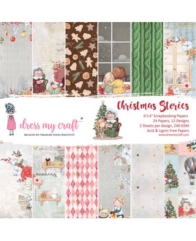 Dress My Craft Christmas Stories 6x6 Inch Paper Pad (DMCP8009) (OUTLET) Dress My Craft Christmas Stories 6x6 Inch Paper Pad (DMCP8009) (OUTLET)