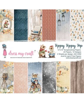 Dress My Craft Tippy Tippy Tap 12x12 Inch Paper Pad (DMCP5919) (OUTLET) Dress My Craft Tippy Tippy Tap 12x12 Inch Paper Pad (DMCP5919) (OUTLET)