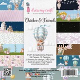 Dress My Craft Chickoo & Friends 6x6 Inch Paper Pad (DMCP5853) (OUTLET)