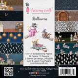 Dress My Craft Halloween 12x12 Inch Paper Pad (DMCP5622) (OUTLET)