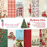 Dress My Craft Christmas Vibes 6x6 Inch Paper Pad (DMCP5358) (OUTLET)