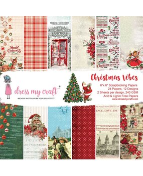 Dress My Craft Christmas Vibes 6x6 Inch Paper Pad (DMCP5358) (OUTLET) Dress My Craft Christmas Vibes 6x6 Inch Paper Pad (DMCP5358) (OUTLET)