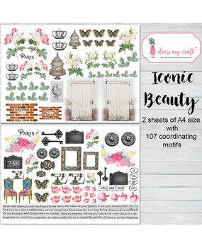 Dress My Craft Iconic Beauty A4 Motif Sheets (2pcs) (DMCP4247) (OUTLET)