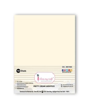 Dress My Craft Pretty Cream A4 Cardstock (10sheets) (DMCP3609) (OUTLET) Dress My Craft Pretty Cream A4 Cardstock (10sheets) (DMCP3609) (OUTLET)