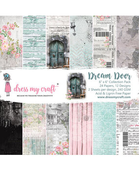 Dress My Craft Dream Door 6x6 Inch Paper Pad (DMCP2850) (OUTLET) Dress My Craft Dream Door 6x6 Inch Paper Pad (DMCP2850) (OUTLET)