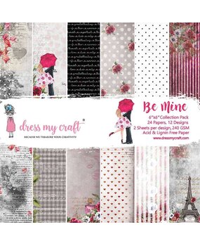 Dress My Craft Be Mine 6x6 Inch Paper Pad (DMCP2564) (OUTLET) Dress My Craft Be Mine 6x6 Inch Paper Pad (DMCP2564) (OUTLET)