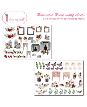 Dress My Craft Romantic Roses A4 Motif Sheets (2pcs) (DMCP2300) (OUTLET) Dress My Craft Romantic Roses A4 Motif Sheets (2pcs) (DMCP2300) (OUTLET)