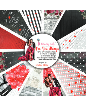 Dress My Craft For You Always 12x12 Inch Paper Pad (DMCP2058) (OUTLET) Dress My Craft For You Always 12x12 Inch Paper Pad (DMCP2058) (OUTLET)