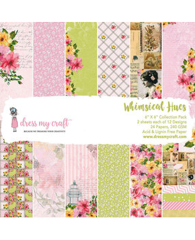 Dress My Craft Whimsical Hues 6x6 Inch Paper Pad (DMCP1695) (OUTLET) Dress My Craft Whimsical Hues 6x6 Inch Paper Pad (DMCP1695) (OUTLET)