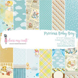 Dress My Craft Precious Baby Boy 12x12 Inch Paper Pad (DMCP1563) (OUTLET)