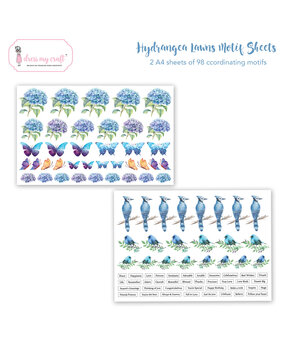 Dress My Craft Hydrangea Lawns A4 Motif Sheet (2pcs) (DMCP1156) (OUTLET) Dress My Craft Hydrangea Lawns A4 Motif Sheet (2pcs) (DMCP1156) (OUTLET)