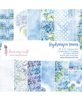 Dress My Craft Hydrangea Lawns 12x12 Inch Paper Pad (DMCP1134) (OUTLET) Dress My Craft Hydrangea Lawns 12x12 Inch Paper Pad (DMCP1134) (OUTLET)
